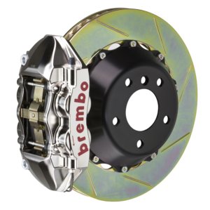 Jeep Unlimited Brake Kit - Rear - Brembo - GTR BBK 4 Piston Billet 380x28 2pc Rotor Slotted Type1 - `07-`18
