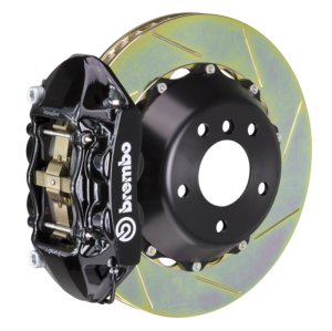 Jeep Wrangler Brake Kit - Rear - Brembo - GT BBK 4 Pist Cast 380x28 2pc Rotor Slotted Type1 - Black - `18-`27