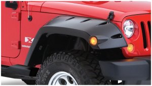 Jeep Wrangler Fender Flares - Front - Bushwacker - Max Pocket Style - Black - `07-`18