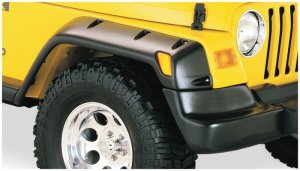 Jeep TJ Fender Flares - Bushwacker - Large Pocket Style - Black - `97-`06