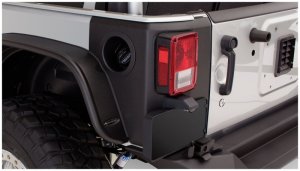 Jeep Wrangler Trail Armor Rear Corner - Bushwacker - OE Matte Black - Black - `07-`18