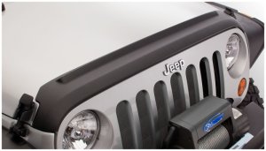 Jeep Wrangler Unlimited Body Armor - Bushwacker - Trail Armor Hood Guard - Black - `07-`18