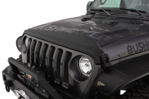 Jeep Wrangler Sport Hood Stone Guard - Front - Bushwacker - TrailArmor™ - Black - `18-`19