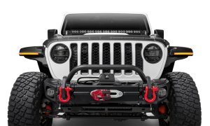 Jeep Wrangler Hood Armor - Bushwacker - Trail Armor, 3-Piece Set - Black - `18-`22