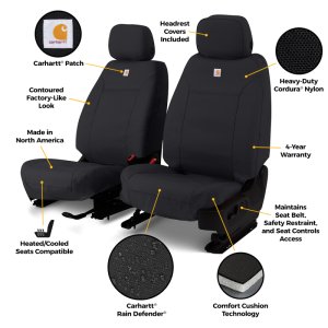 Jeep Wrangler Seat Cover - Front - Covercraft - Carhartt Super Dux Precision Fit - `24-`25