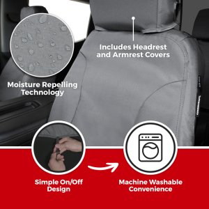 Jeep Wrangler Seat Covers - Front - Covercraft - Endura Waterproof SeatSaver - 2026+