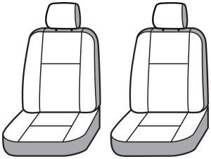 Jeep Wrangler JL Seat Cover - Covercraft - Carhartt SeatSaver Custom - Brown - `18-`25