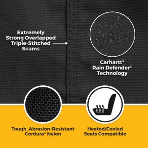 Jeep Wrangler JL Seat Cover - Front Row - Covercraft - Carhartt Super Dux SeatSaver - Black - `18-`25