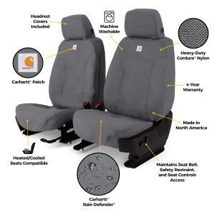 Jeep Wrangler Seat Covers - Front - Covercraft - Carhartt Super Dux SeatSaver - 2026+