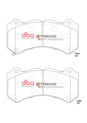 Jeep Grand Cherokee Trackhawk Brake Pads - Front - DBA - XP Performance - `18-`22