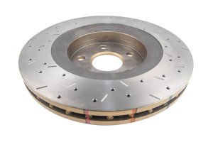 Jeep Grand Cherokee Brake Rotor (1) - Front - DBA - 4000 Series XS Gold T3, Cross-Drilled/Slotted - Gold - `06-`10