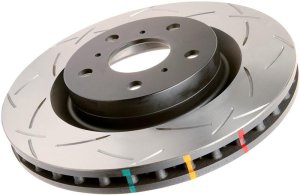 Jeep Wrangler Brake Rotor (1) - Front - DBA - 4000 Series Slotted - `07-`18