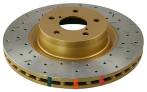 Jeep Cherokee Brake Rotor (1) - Front - DBA - 4000 Series XS Gold - Gold - `99-`01