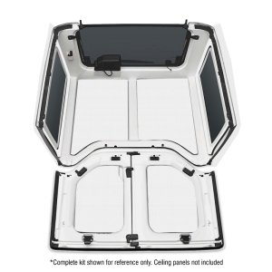 Jeep Wrangler JK 2-Door Rear Side Window Kit - DEI - Sound Deadening Side Window Trim - White - `11-`18