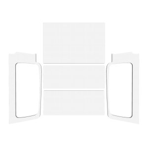 Jeep Wrangler LJ Unlimited Headliner Kit - DEI - Sound Deadening - White - `04-`06