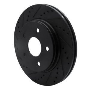 Jeep J8 Brake Rotor (1) - Front Left - DFC - Drilled & Slotted - Black - `08-`12