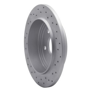 Jeep Commander Brake Rotor (1) - Rear Left - DFC - Drilled Geoperformance - `05-`10