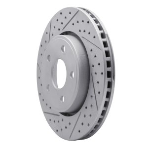 Jeep Grand Cherokee Brake Rotor (1) - Front Left - DFC - Geoperformance Drilled & Slotted - `05-`10