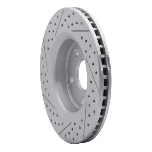 Jeep Commander Brake Rotor (1) - Front Right - DFC - Geoperformance Rotor - Drilled & Slotted - `05-`10
