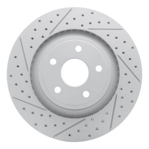 Jeep Grand Cherokee Brake Rotor (1) - Front Left - DFC - Geoperformance Drilled & Slotted - `06-`10