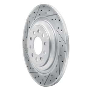 Jeep Cherokee Brake Rotor (1) - Rear Left - DFC - Geoperformance Drilled & Slotted - `14-`23