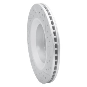 Jeep Liberty Brake Rotor (1) - Front Left - DFC - Drilled & Slotted Geoperformance - `11-`12