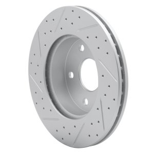 Jeep Grand Cherokee Brake Rotor (1) - Front Right - DFC - Drilled & Slotted Geoperformance - `99-`04