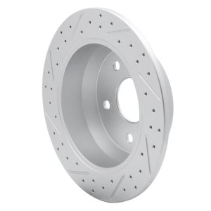 Jeep Grand Cherokee Brake Rotor (1) - Rear Right - DFC - Drilled & Slotted Geoperformance - `99-`04