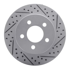 Jeep Cherokee Brake Rotor (1) - Front Right - DFC - Geoperformance Drilled & Slotted - `99-`06