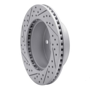 Jeep Cherokee Brake Rotor (1) - Front Right - DFC - Geoperformance Drilled & Slotted - `99-`06