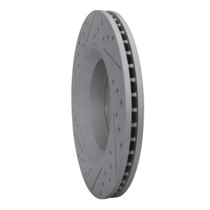 Jeep Wrangler Brake Rotor (1) - Front Right - DFC - Geoperformance, Drilled & Slotted - `12-`18