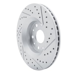 Jeep Wrangler Brake Rotor (1) - Front Left - DFC - Drilled & Slotted Geoperformance - `18-`25