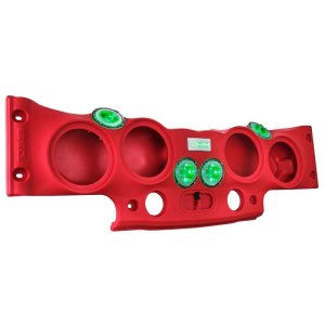Jeep Wrangler JKU Overhead Soundbar - DS18 - Fits 4 x 8in Speakers (Not Included) Tweeters Drivers Included - Red - `07-`18 Jeep Wrangler JKU Overhead Soundbar - DS18 - Fits 4 x 8in Speakers (Not Included) Tweeters Drivers Included - Red - `07-`18