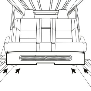Jeep Gladiator Subwoofer Enclosures - Underseat - DS18 - 4 x 8in Subwoofers Included (ZR8.2D) - LED Lights - Black - `20-`27
