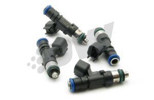 Jeep Wrangler Fuel Injector Set - DeatschWerks - Bosch EV14, 48mm, 95 lb/hr, Matched Set (4) - `03-`06