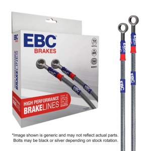 Jeep Wrangler Brake Line Kit - Front + Rear - EBC - Stainless Steel - `03-`06