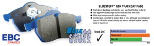 Jeep J8 Brake Pads - Rear - EBC - Bluestuff NDX - `07-`11