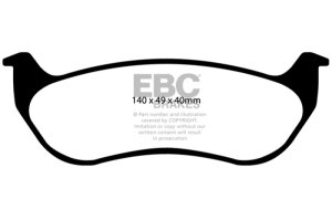Jeep Liberty Brake Pads - Rear - EBC - Extra Duty - `02-`07