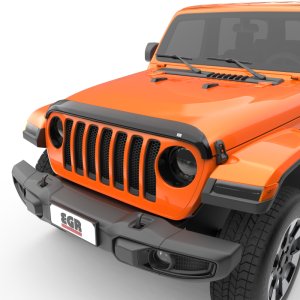 Jeep Wrangler Hood Guard - EGR - Superguard - Dark Smoke - `18-`25