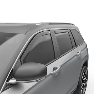 Jeep Grand Cherokee Wind Deflectors - EGR - In-channel - Smoke - `22-`25