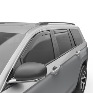 Jeep Grand Cherokee L Wind Deflectors - EGR - In-channel - Smoke Finish - `21-`25