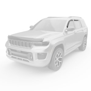 Jeep Grand Cherokee L Wind Deflectors - EGR - In-channel - Smoke Finish - `21-`25