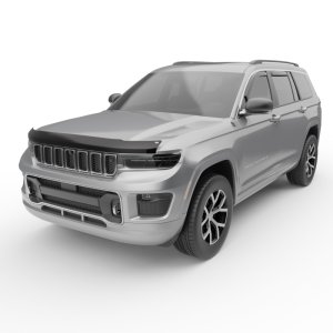 Jeep Grand Cherokee L Wind Deflectors - EGR - In-channel - Matte Black - `21-`25