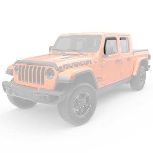 Jeep Gladiator JT Wind Deflectors - Front + Rear - EGR - In-Channel - Matte Black - `18-`25
