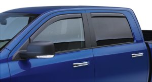 Jeep Gladiator JT Wind Deflectors - Front + Rear - EGR - In-Channel - Matte Black - `18-`25