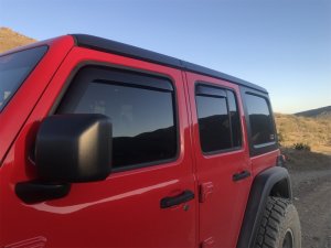 Jeep Gladiator JT Wind Deflectors - Front + Rear - EGR - In-Channel - Matte Black - `18-`25