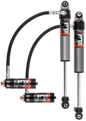 Jeep JL Suspension Shock Absorber Kit - Front - FOX - 2.5 Factory Series Remote Reservoir, Performance Elite Adjustable - Black - `18-`27