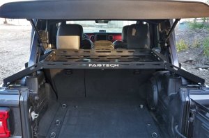 Jeep JL Interior Cargo Rack - Rear - Fabtech - Three-Piece Construction - Black - `18-`21