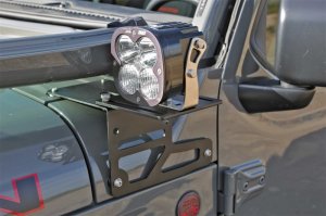 Jeep JL Light Mounts - Fabtech - Adjustable - `18-`21