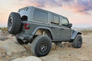 Jeep Wrangler JL Fender Flares - Rear - Fabtech - Tube Fenders - Textured Black - `18-`27